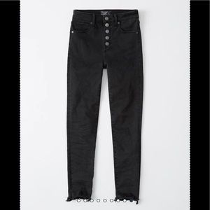 Abercrombie high rise super skinny ankle jeans